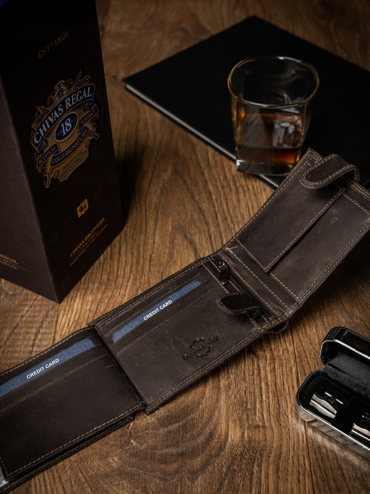 Чоловічий шкіряний гаманець Buffalo Wild N992L-B-MHU коричневий Чоловічий шкіряний гаманець Buffalo Wild N992L-B-MHU коричневий